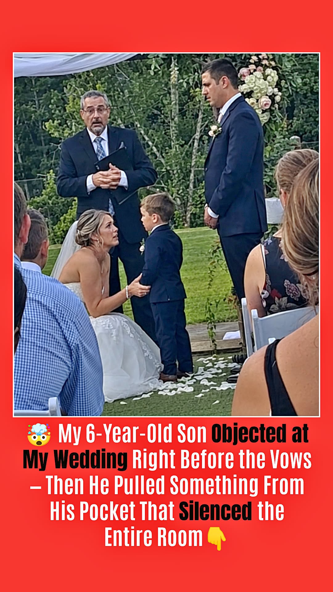 My 6-Year-Old Son Objected Right Before My Wedding Vows – Then He Pulled Something from His Pocket That Silenced the Room