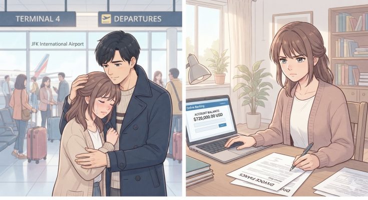 When my husband told me he was going to “work in Canada for two years,” I sobbed as I drove him to the airport. However, as soon as I got home, I moved the $720,000 into my account and filed for divorce.