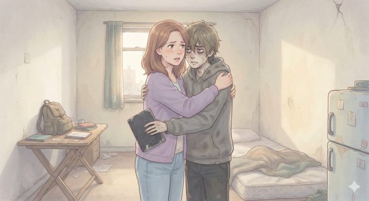 I flew in to surprise my 18-year-old son at the $400,000 beach house I bought for him, but found my ex-husband’s family living there and my son missing. When I finally found him in a rundown apartment, he handed me a black notebook and whispered, “Mom, someone’s been following me.”