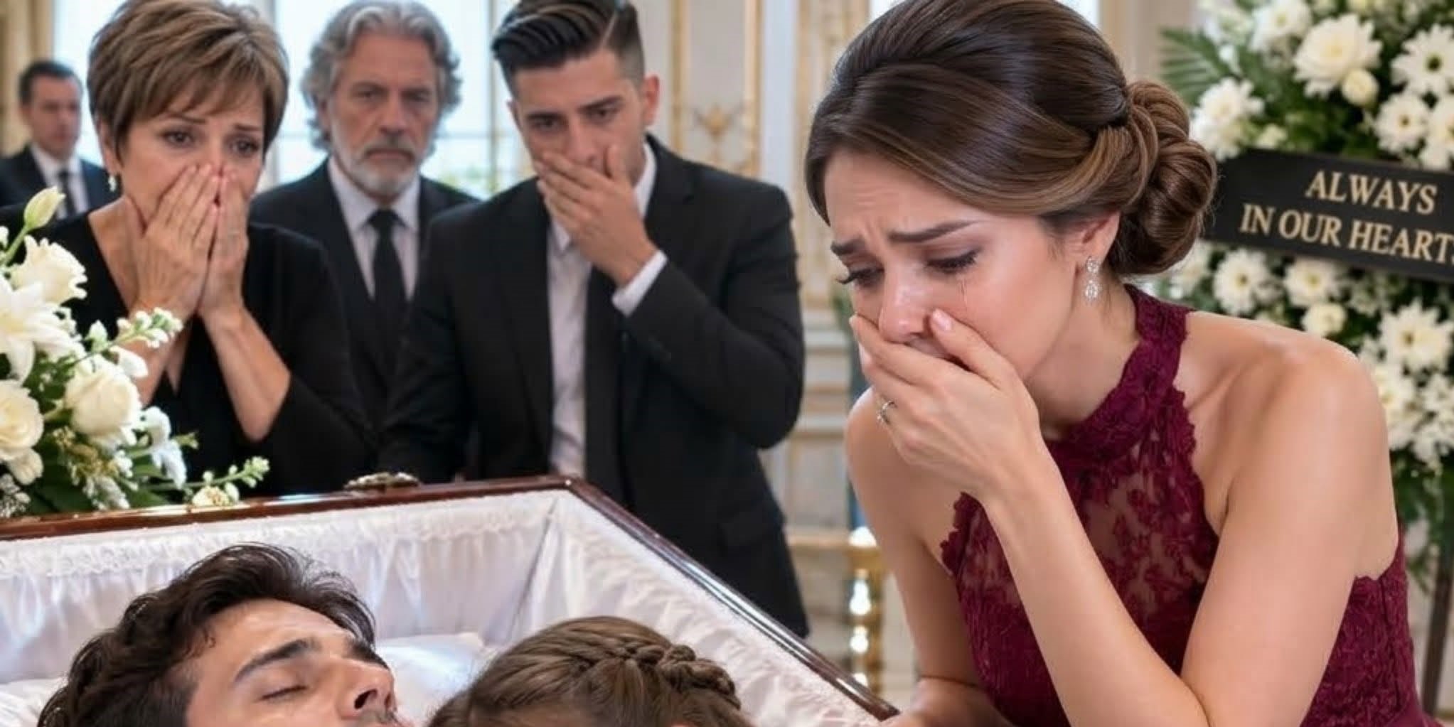 For 7 hours, my 8-year-old daughter refused to leave her father’s coffin while our entire family begged her to step away.