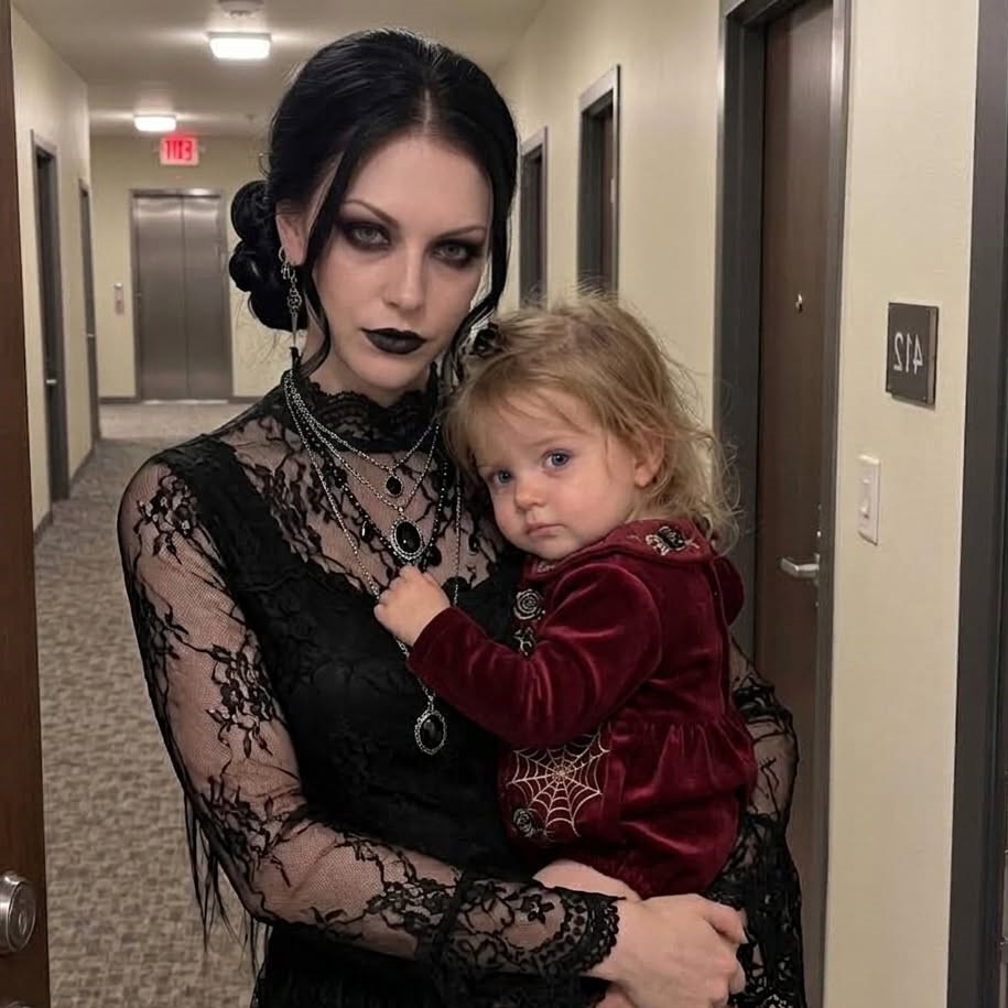 The Goth Woman Across the Hall Never Spoke to Anyone – Then One Night She Knocked on My Door Holding My Two-Year-Old Daughter and Said, ‘Your Husband Doesn’t Know I Saw Him’  