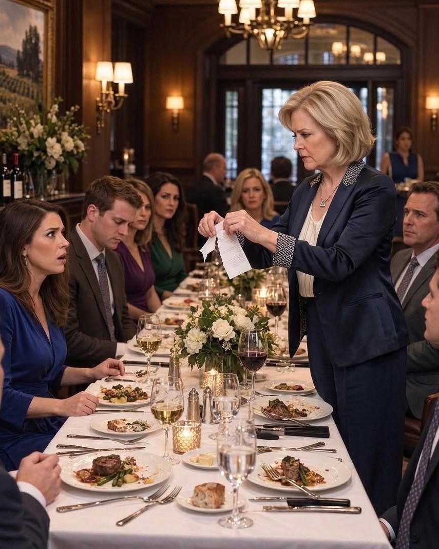 My family finished dinner before I arrived at my son and daughter-in-law’s 10th anniversary. She handed me a $1,720 bill, laughed, “You’re our ATM!” I tore it up and left. Later, the bank called…  