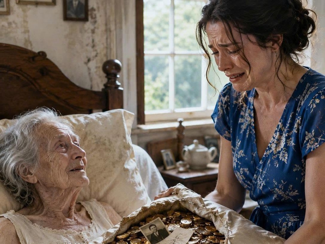 My mother-in-law had no pension. I cared for her with all my heart for 12 years. With her last breath, she handed me a torn pillow. When I opened it, I couldn’t hold back my tears…  
