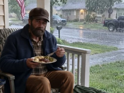 A Homeless Man Took Shelter on My Porch for One Night, but What He Left Behind Brought Me to Tears  