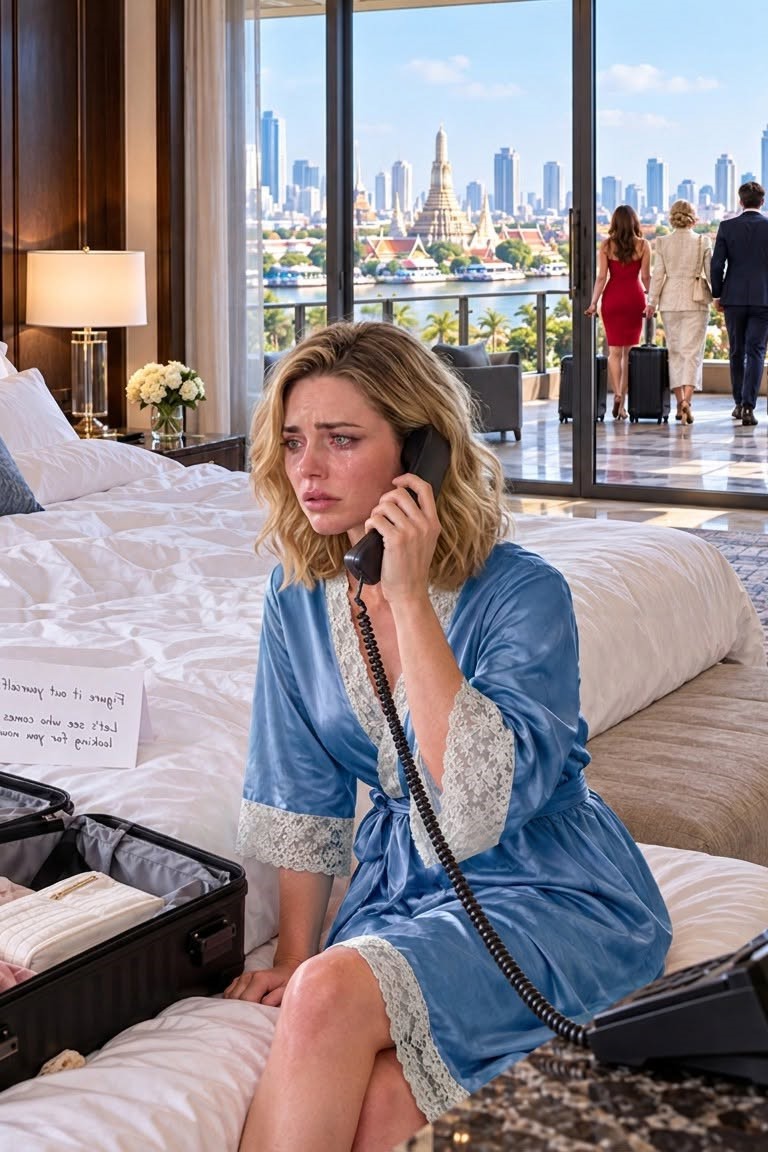 I woke up alone in our hotel room in Bangkok. My husband, his mother, my phone, passport, and flight home had all disappeared. On the pillow, Ethan had left one note: “Figure it out yourself.”
