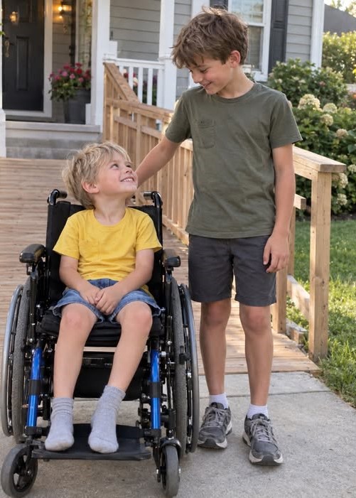 My son built a ramp for the boy next door so he could finally go outside and play. But one entitled neighbor tore it down, claiming it “ruined her view.” She had no idea what was coming the very next day.  