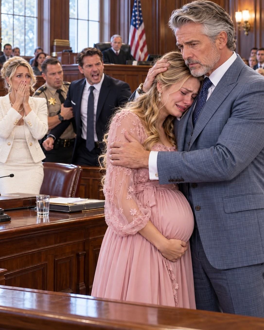 During my divorce hearing, the judge ruled that I would leave with nothing. My husband stood beside his mistress, wearing a smug grin. “Let’s see how you and that baby survive without my money,” he sneered.  