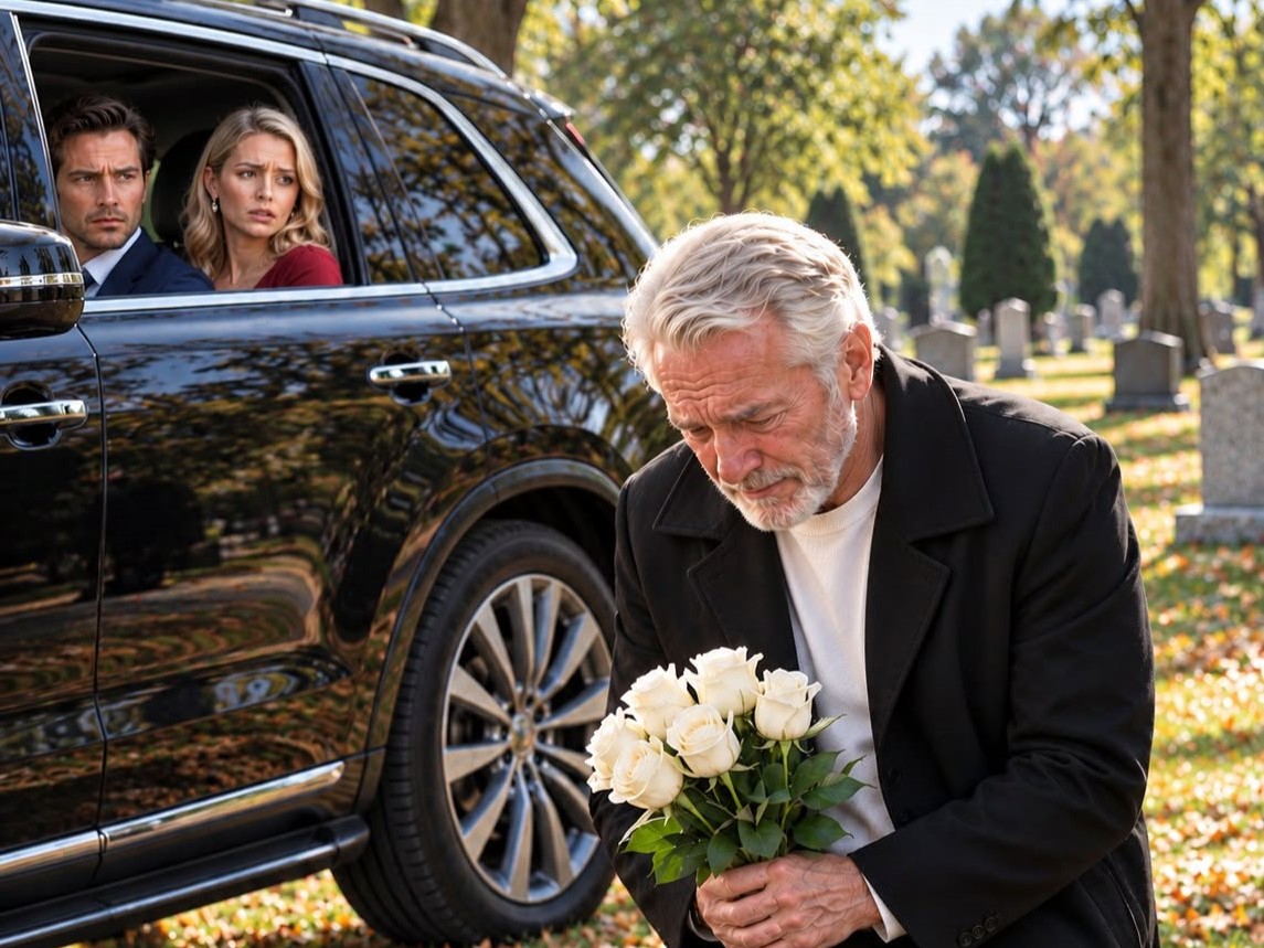 My daughter and son-in-law abandoned me at my wife’s grave, 190 miles from home. “You’re a burden. Walk home,” he texted. Seconds later, my daughter added, “Don’t wait, Dad.”  